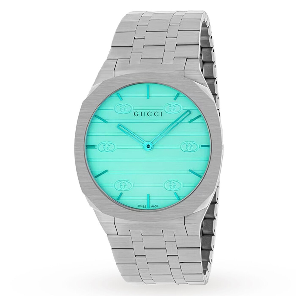 Gucci YA163409 25H Iridescent Turquoise Watch