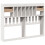 VidaXL vidaXL Headboard with Storage Bedroom Bed Header White 160 cm Solid Wood Pine 6