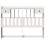 VidaXL vidaXL Headboard with Storage Bedroom Bed Header White 160 cm Solid Wood Pine 3
