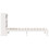VidaXL vidaXL Bookcase Bed without Mattress Bed Base White 75x190cm Solid Wood Pine 5