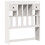 VidaXL vidaXL Bookcase Bed without Mattress Bed Base White 75x190cm Solid Wood Pine 7