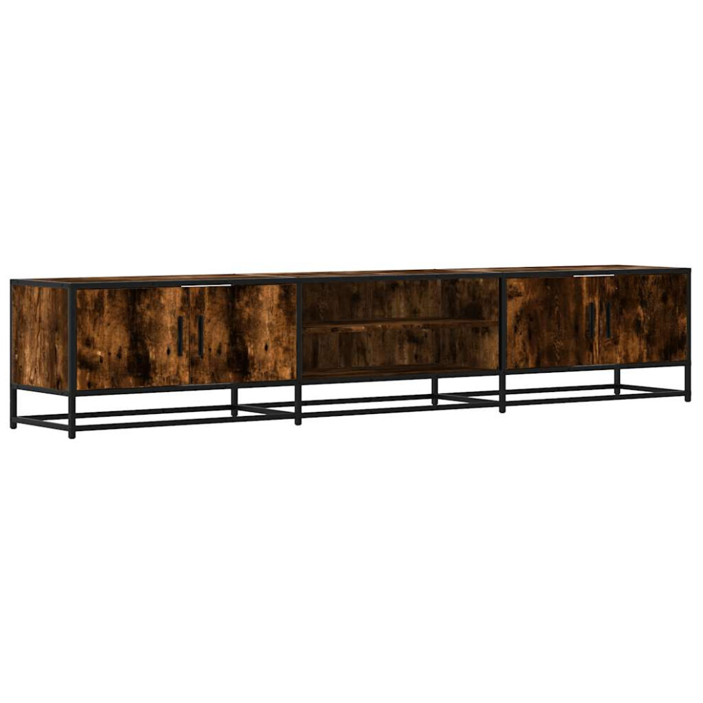 vidaXL TV Cabinet TV Stand Media Cabinet TV Unit Smoked Oak Engineered Wood