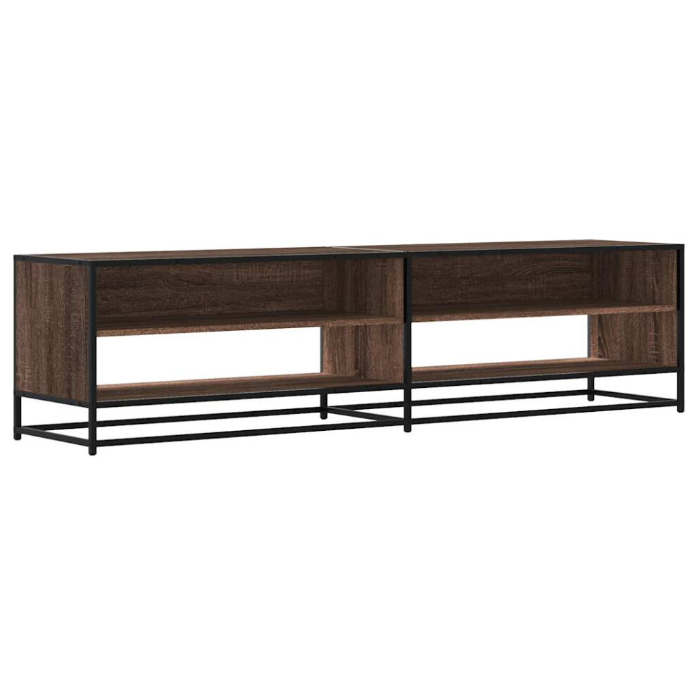 Vidaxl Tv Cabinet Tv Stand Media Cabinet Tv Unit Brown Oak Engineered Wood