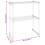 VidaXL vidaXL Microwave Shelf Microwave Oven Rack Kitchen Storage Rack White Aluminium 6