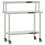 VidaXL vidaXL Kitchen Work Table with Overshelf Prep Catering Table Stainless Steel 1