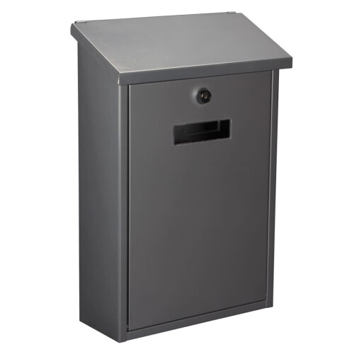 Cassetta postale - RIO - Argento - Murale - Plastica - 2 chiavi incluse