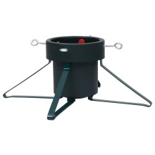 vidaXL Christmas Tree Stand Black Xmas Traditional Tree Holder Stand Plastic