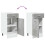 VidaXL vidaXL Drawer Bottom Cabinet Kitchen Cabinet Concrete Grey Engineered Wood 7