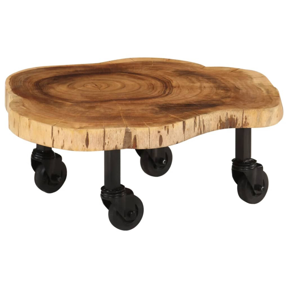 Vidaxl Solid Acacia Wood Coffee Table 60X55x25cm Home Living Room Furniture
