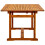 VidaXL vidaXL Solid Acacia Wood Garden Dining Table Extendable Outdoor Patio Table 6