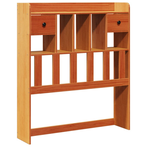 VidaXL vidaXL Headboard with Storage Bed Headboard Wax Brown 100 cm Solid Wood Pine
