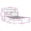 VidaXL vidaXL Bed Frame without Mattress Bed Base White 160x200 cm Solid Wood Pine 4