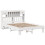 VidaXL vidaXL Bed Frame without Mattress Bed Base White 160x200 cm Solid Wood Pine 3