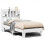 VidaXL vidaXL Bed Frame without Mattress Bed White 90x190 cm Single Solid Wood Pine 1