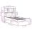 VidaXL vidaXL Bed Frame without Mattress Bed White 90x190 cm Single Solid Wood Pine 11