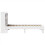VidaXL vidaXL Bed Frame without Mattress Bed White 90x190 cm Single Solid Wood Pine 7