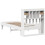 VidaXL vidaXL Bed Frame without Mattress Bed White 90x190 cm Single Solid Wood Pine 8
