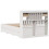 VidaXL vidaXL Bookcase Bed without Mattress White 135x190 cm Double Solid Wood Pine 11