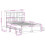 VidaXL vidaXL Bookcase Bed without Mattress White 135x190 cm Double Solid Wood Pine 4