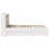 VidaXL vidaXL Bookcase Bed without Mattress White 135x190 cm Double Solid Wood Pine 10