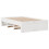 VidaXL vidaXL Bookcase Bed without Mattress White 135x190 cm Double Solid Wood Pine 7