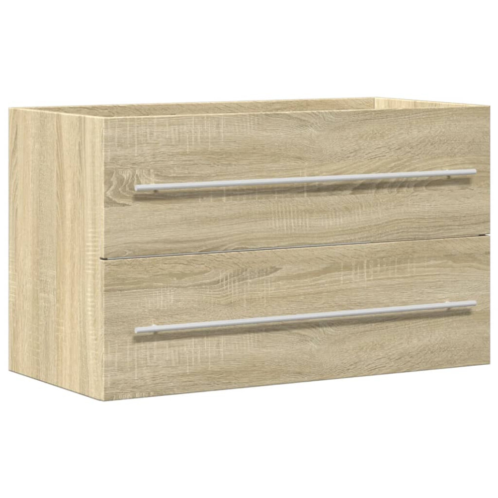 Vidaxl Sink Cabinet Vanity Unit Storage Cupboard Old Wood Engineered Wood