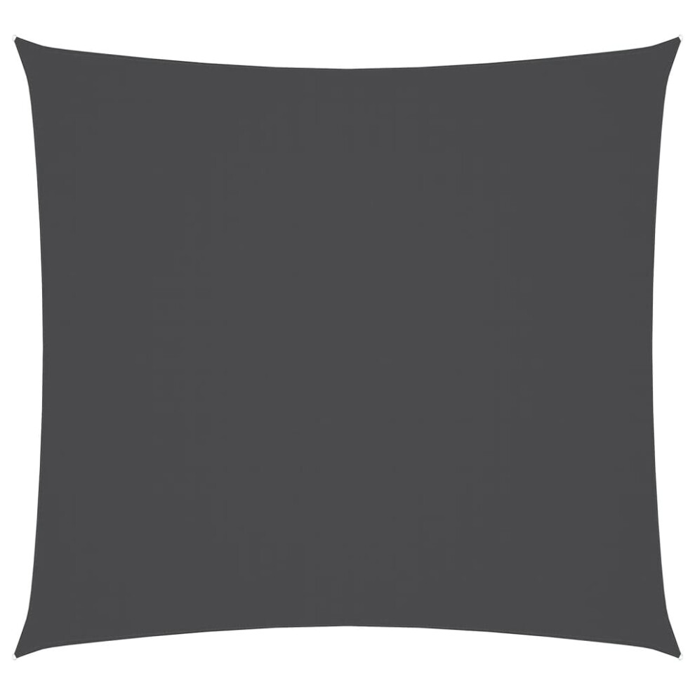 Vidaxl Sunshade Sail Oxford Fabric Square 5X5 M Anthracite Balcony Sunscreen