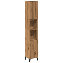 vidaXL Badschrank Artisan-Eiche 30x30x190 cm Holzwerkstoff