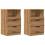 VidaXL vidaXL Bedside Cabinets Nightstand Bed Table 2 pcs Artisan Oak Engineered Wood 1