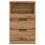 VidaXL vidaXL Bedside Cabinets Nightstand Bed Table 2 pcs Artisan Oak Engineered Wood 5