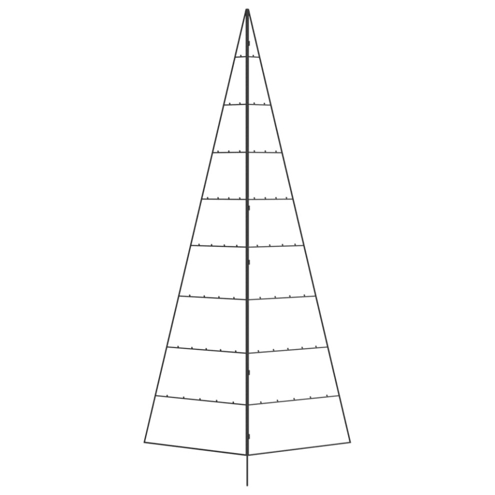 Vidaxl Metal Christmas Tree For Decoration Outdoor Artificial Xmas Tree Black