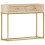VidaXL vidaXL Solid Mango Wood Console Table Gold 90cm Entryway Accent Display Stand 11