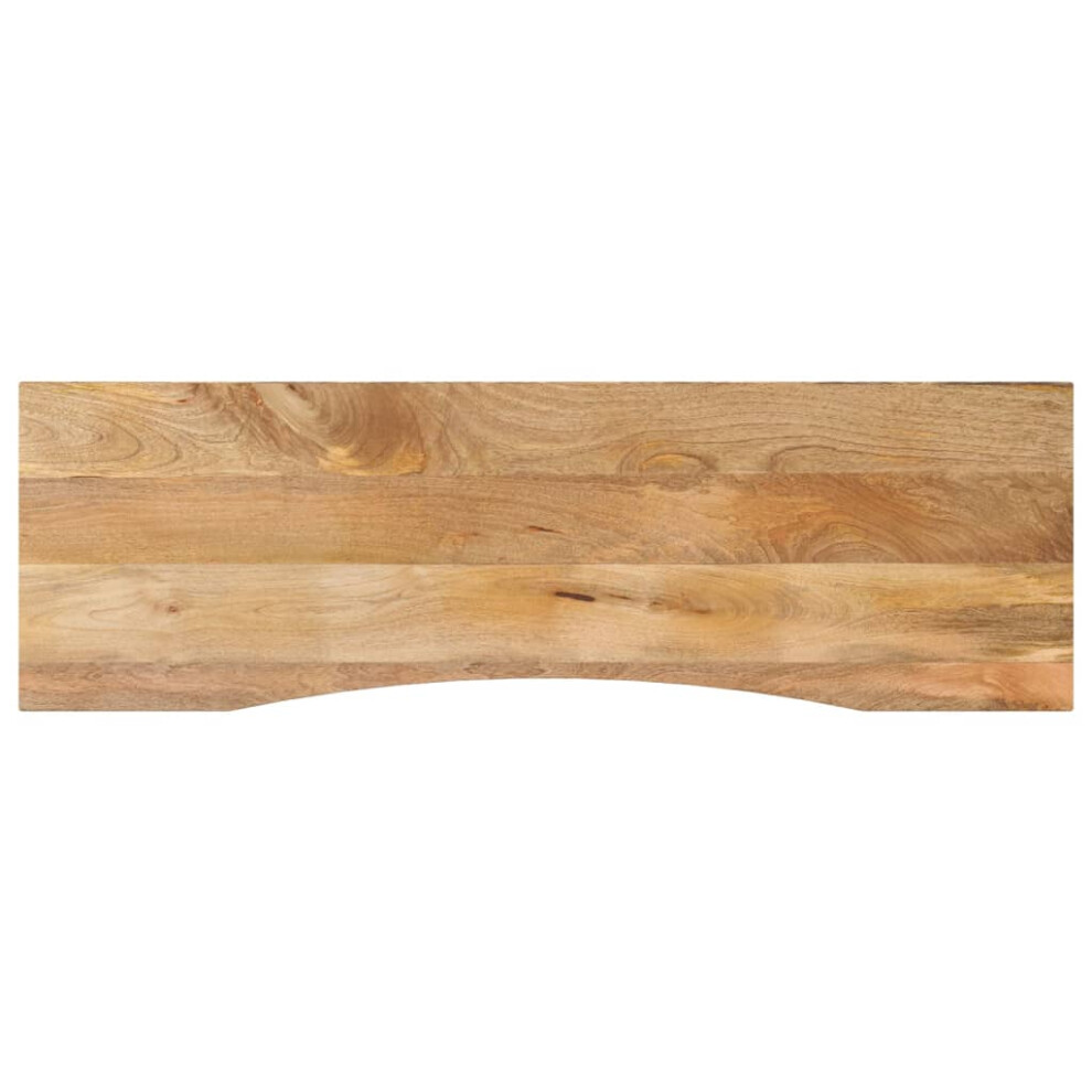 Vidaxl Desk Top With Curve Replacement Dining Table Top Solid Wood Rough Mango