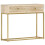 VidaXL vidaXL Solid Mango Wood Console Table Gold 90cm Entryway Accent Display Stand 10