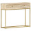 VidaXL vidaXL Solid Mango Wood Console Table Gold 90cm Entryway Accent Display Stand 8