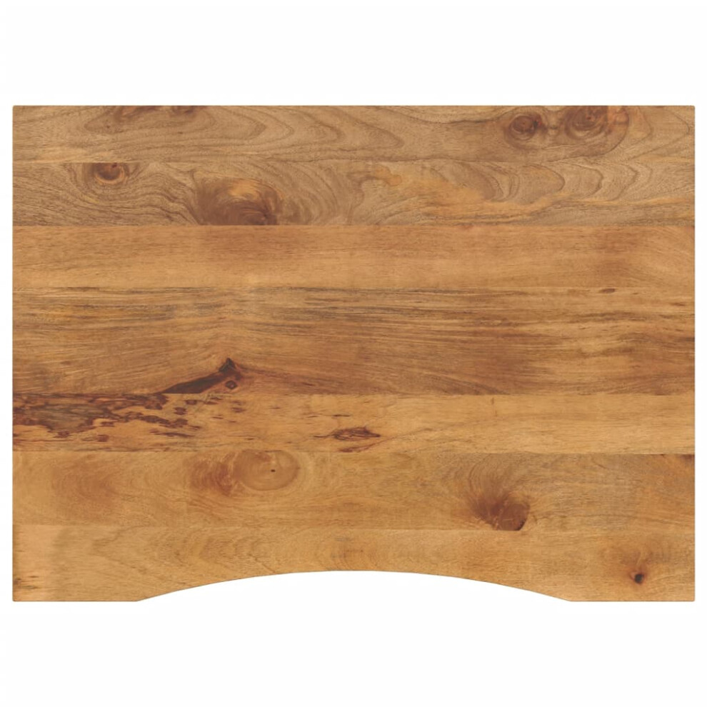 Vidaxl Desk Top With Curve Replacement Dining Table Top Solid Wood Rough Mango