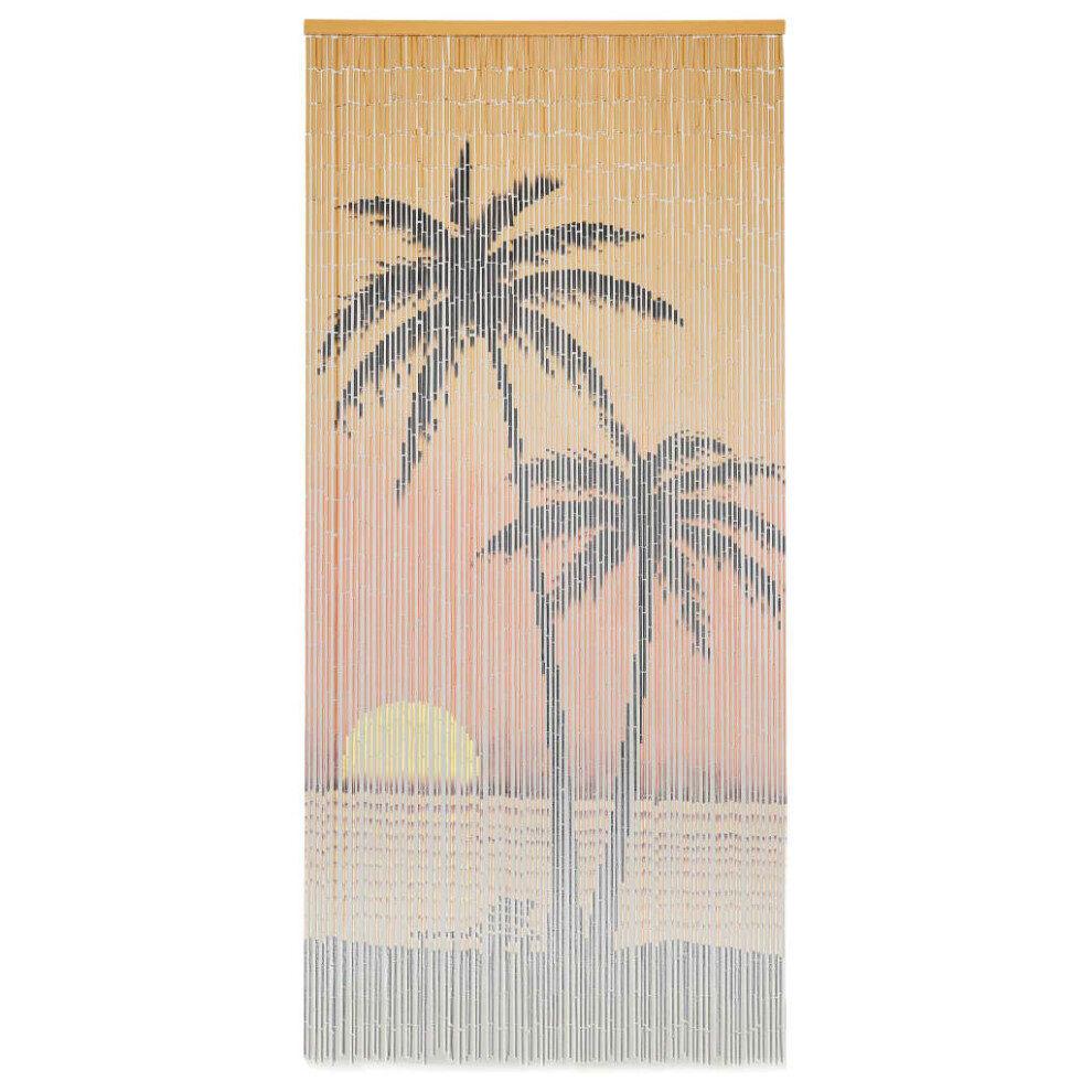 vidaXL Insect Door Curtain Bamboo 90x200cm Elegant Quiet Mosquitoes Fly Screen