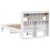 VidaXL vidaXL Bed Frame without Mattress Bed Base White 135x190 cm Solid Wood Pine 8