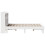 VidaXL vidaXL Bed Frame without Mattress Bed Base White 135x190 cm Solid Wood Pine 7