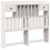 VidaXL vidaXL Headboard with Storage Bedroom Bed Header White 135 cm Solid Wood Pine 2