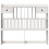 VidaXL vidaXL Headboard with Storage Bedroom Bed Header White 135 cm Solid Wood Pine 3