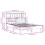 VidaXL vidaXL Bed Frame without Mattress Bed Base White 140x200 cm Solid Wood Pine 11