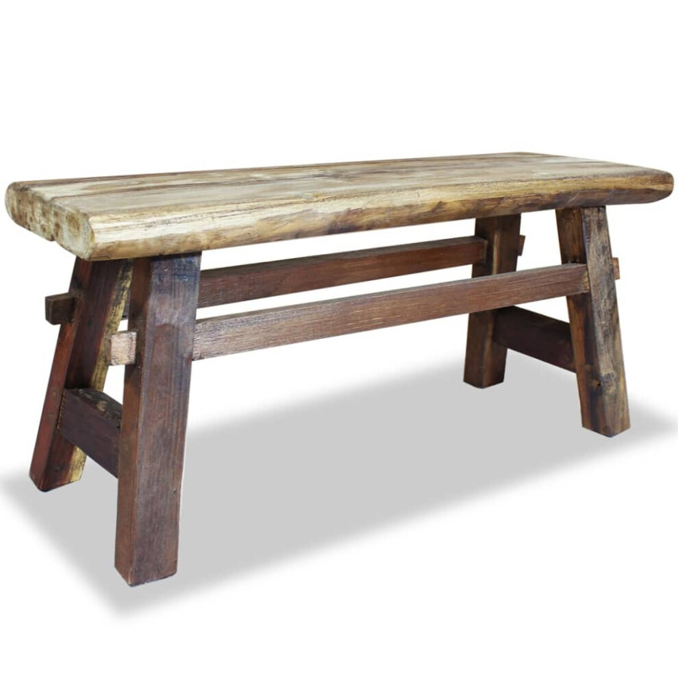 vidaXL Bench Entryway Dining Bench Hallway Bench Seat Mixed Recycled Wood