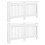 VidaXL vidaXL 2x Radiator Covers White MDF 152cm Heating Shelf Cabinet Accessory 2