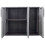 VidaXL vidaXL Gartenschrank Grau und Schwarz 102x37x84 cm PP 8