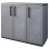 VidaXL vidaXL Gartenschrank Grau und Schwarz 102x37x84 cm PP 1