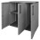 VidaXL vidaXL Gartenschrank Grau und Schwarz 102x37x84 cm PP 7