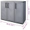 VidaXL vidaXL Gartenschrank Grau und Schwarz 102x37x84 cm PP 4