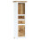 VidaXL vidaXL Solid Rough Mango Wood Highboard White and Brown Wooden Side Cabinet 11