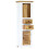 VidaXL vidaXL Solid Rough Mango Wood Highboard White and Brown Wooden Side Cabinet 3
